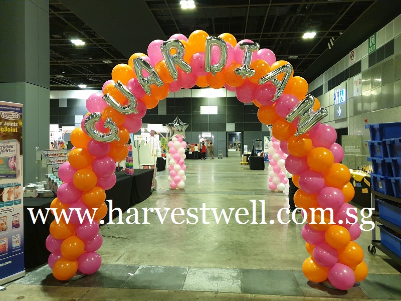 Balloon Arch with Mini Alphabets